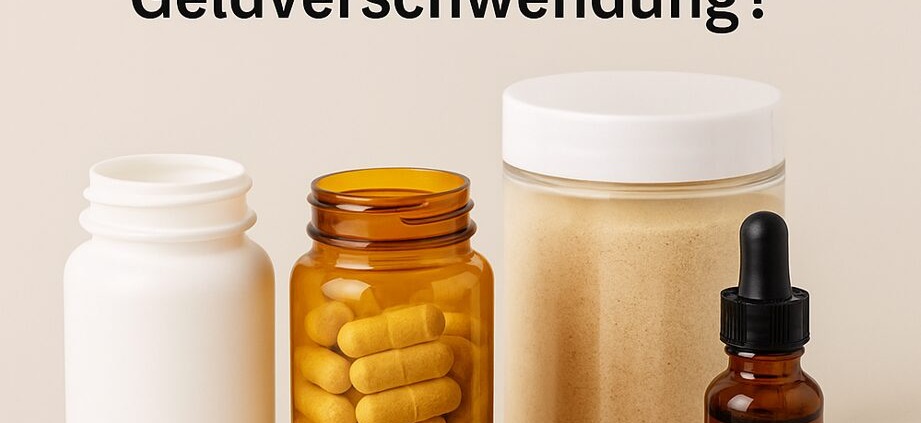 Nahrungsergänzungsmittel – Fakten, Mythen und was wirklich wirkt 1 Nahrungsergänzungsmittel in verschiedenen Formen – Kapseln, Tabletten, Pulver und Tropfen – mit frischem Ingwer und Minze auf hellem Hintergrund