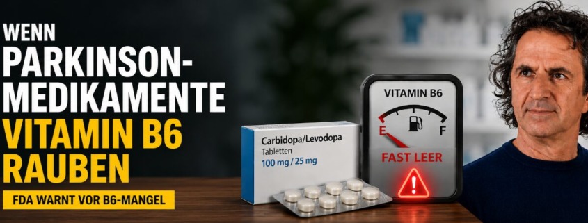 Wenn Parkinson-Medikamente Vitamin B6 rauben 1 Parkinson-Medikamente und Vitamin-B6-Mangel: FDA-Warnung zu Levodopa und Carbidopa mit René Gräber