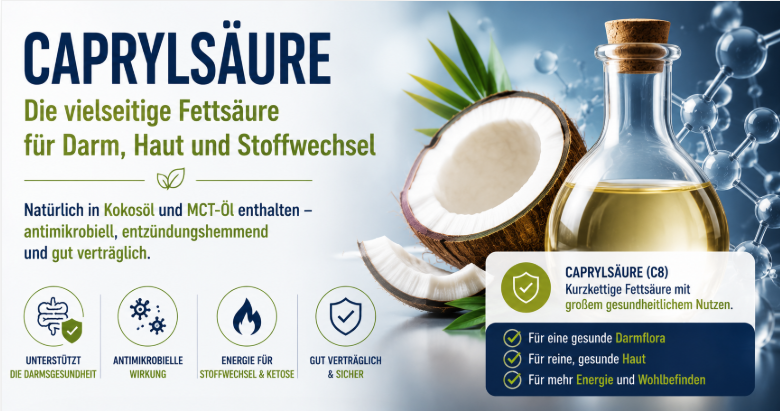 Caprylsäure - Hier wissenschaftlich fundiert: Fakten, Studien & Bewertung 4 Capry