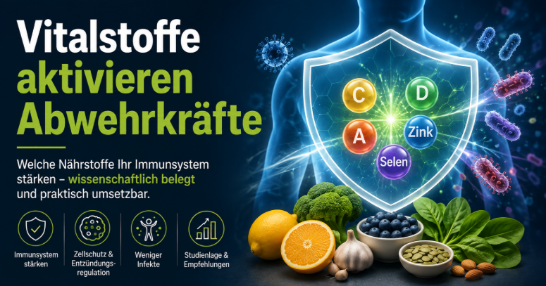 Abwehrkräfte und Immunsystem stärken durch Vitamine und andere Vitalstoffe? 10 Vitalstoffe