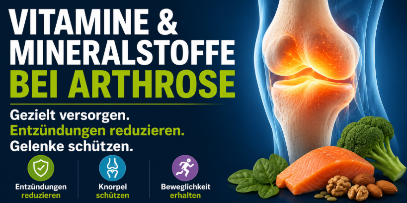 Vitamine, Mineralstoffe und Co. gegen Arthrose, Gelenkverschleiß und Knochenabbau... 9 Vitamine