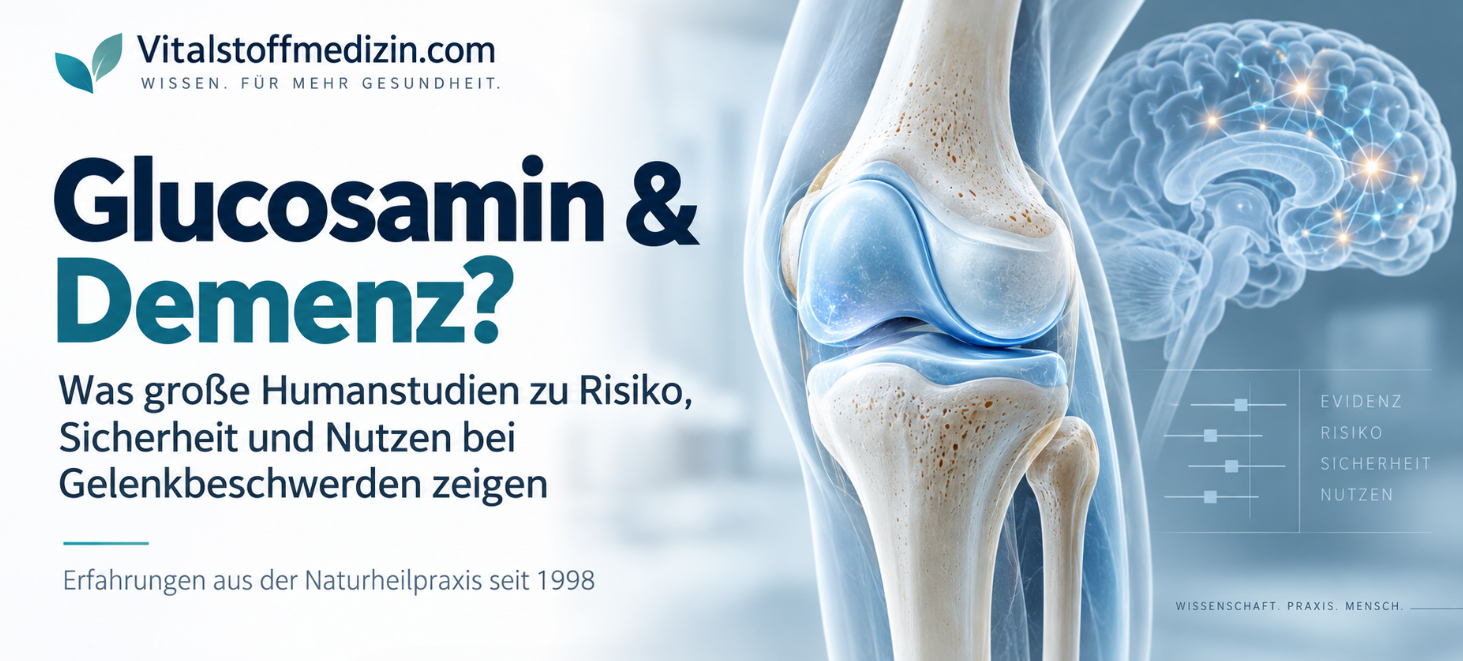 Glucosamin und Demenz: Erhöht Glucosamin das Alzheimer-Risiko? 5 Glucosamin und Demenz – Studienlage zu Risiko, Sicherheit und Nutzen bei Gelenkbeschwerden