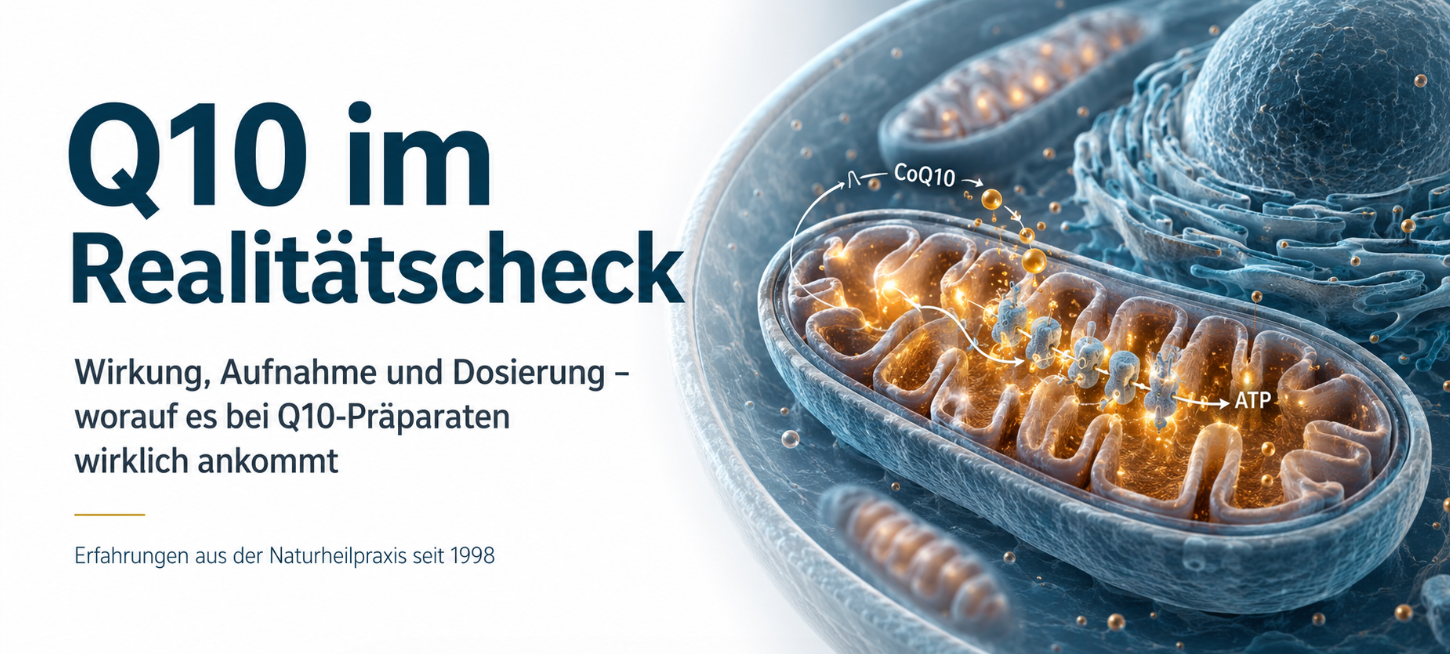 Coenzym Q10 im Realitätscheck: Warum 200 mg nicht automatisch besser sind 1 Coenzym Q10 im Realitätscheck – Wirkung, Aufnahme, Dosierung und Bioverfügbarkeit von Q10